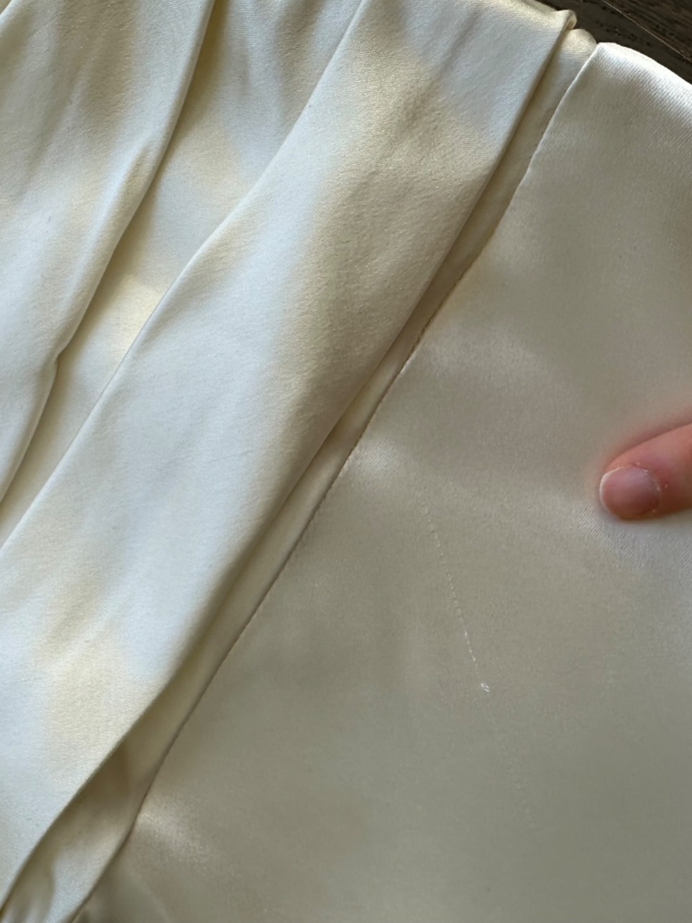 Reformation ESMEE White Ivory Silk Maxi Dress Wedding Long Sleeve with Tags - 4 - Picture 13 of 15